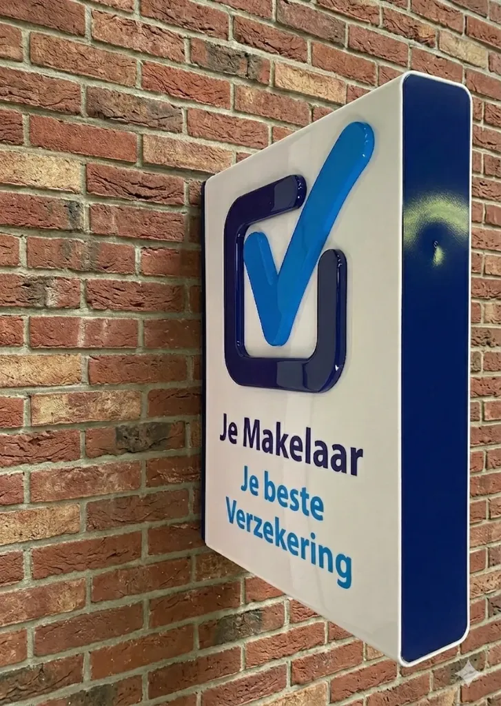 Dubbelzijdige lichtreclame (NL)